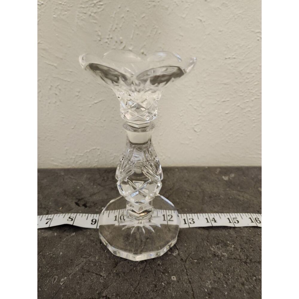 Hampton Hall Collection - Noritake - Full-Lead Crystal Candle‎ Stick 7”